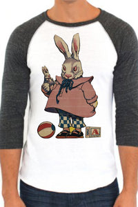 Precocious Bunny Adult Baseball Raglan