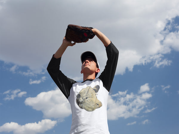 Beautiful Cow Adult Baseball Raglan