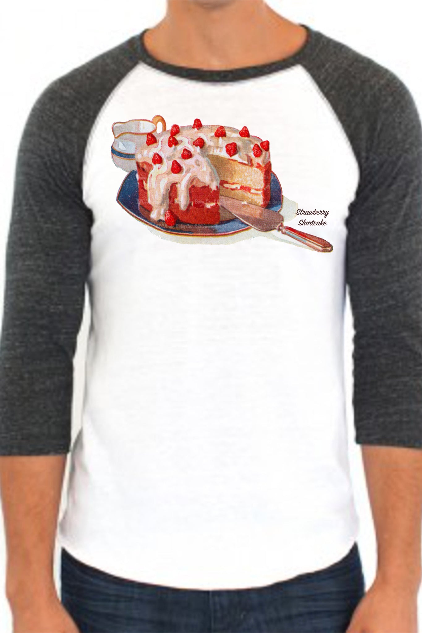 Strawberry Shortcake Adult Baseball Raglan