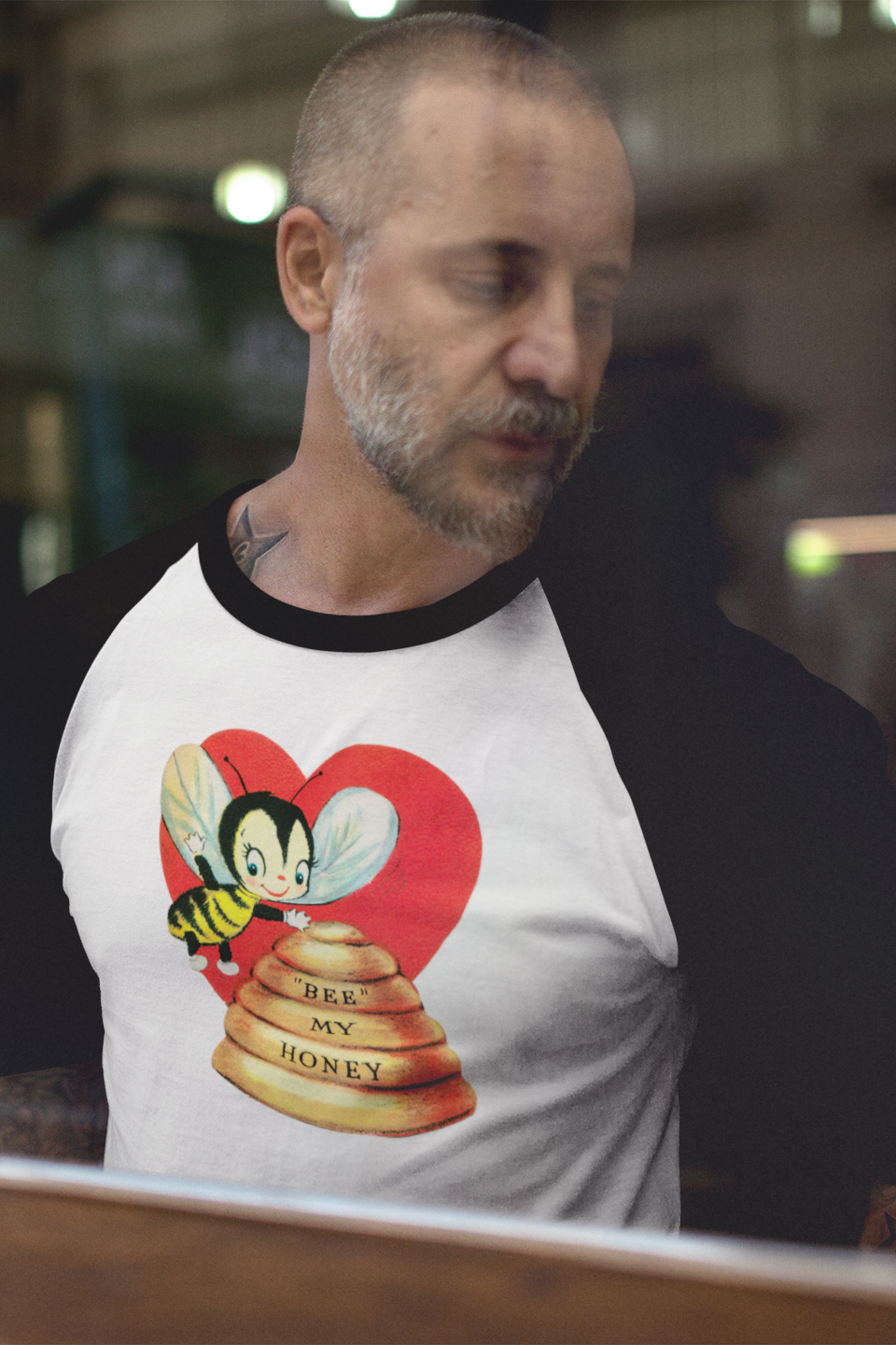 Bee My Honey Adult Baseball Raglan
