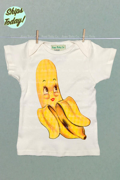 Cute Banana Organic Baby Shirt