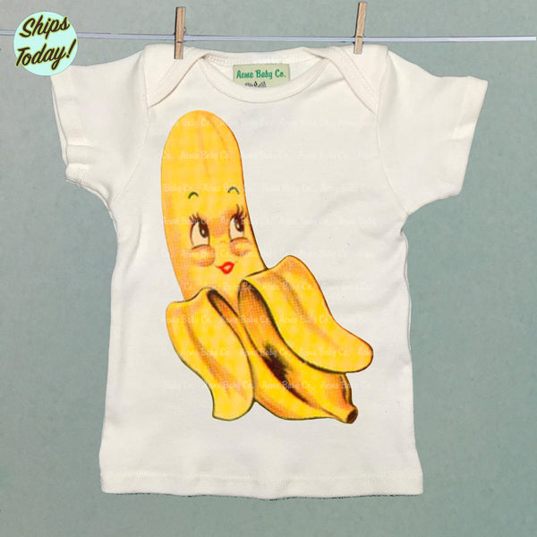 Cute Banana Organic Baby Shirt