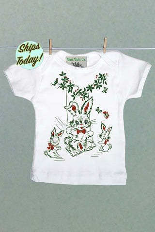 Garden Play Bunnies Organic Baby Shirt