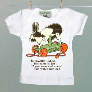 Buckaroo Joe Rabbit Toy Organic Baby Shirt