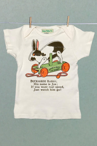 Buckaroo Joe Rabbit Toy Organic Baby Shirt