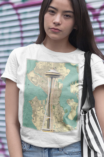 Seattle Space Needle Adult Organic Shirt