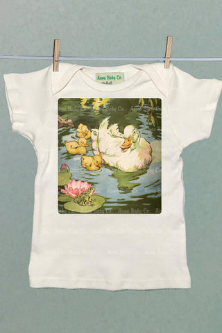 White Ducks Organic Baby Shirt