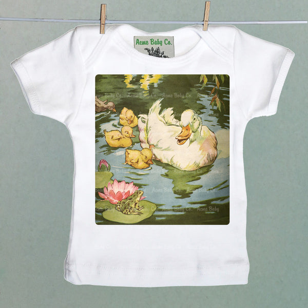 White Ducks Organic Baby Shirt