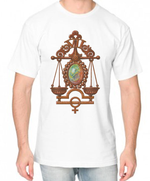 Libra Zodiac Adult Organic Shirt