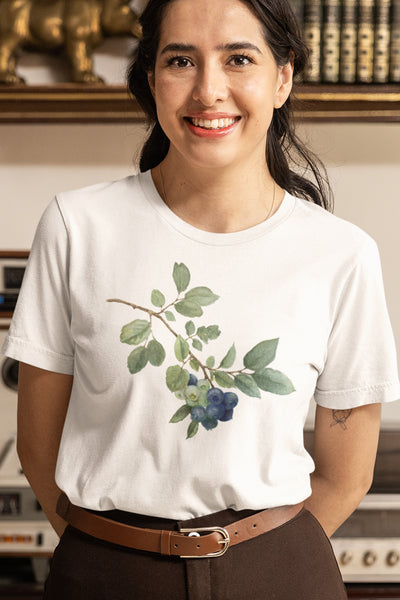 Fresh Blueberries Adult Organic Shirt