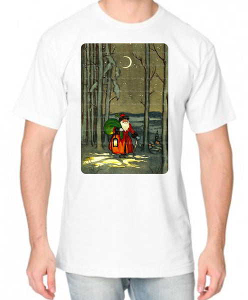 Forest Santa Adult Organic Shirt