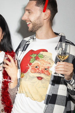 Jolly Santa Adult Organic Shirt