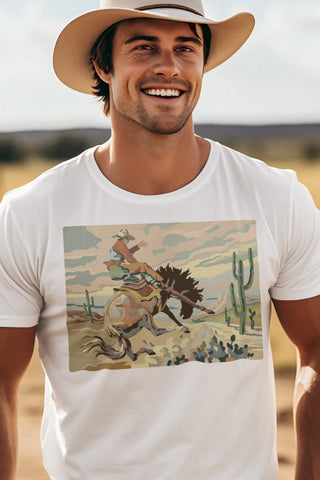 Paint By Numbers Buckaroo Cowboy Organic Shirt
