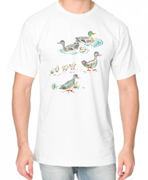 Mallard Pond Ducks Adult Organic Shirt