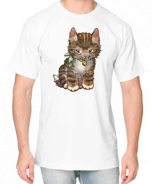 Mischievious Kitten Adult Organic Shirt
