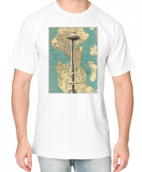 Seattle Space Needle Adult Organic Shirt