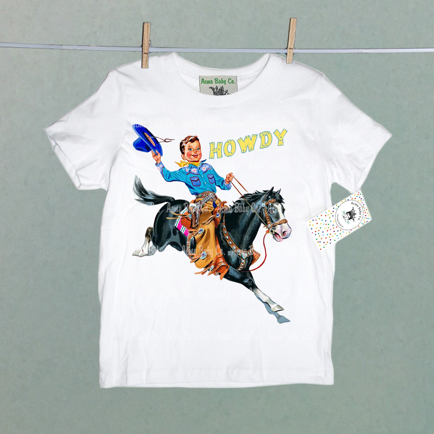 Howdy! Buckaroo Organic Children's Shirt