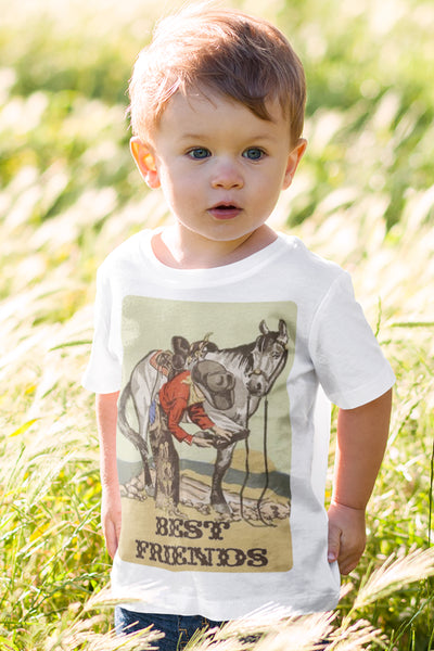 Best Friends Cowboy and Horse Children's Shirt
