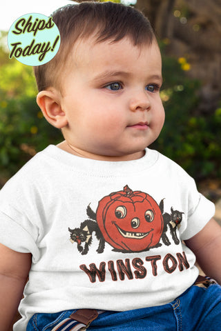 Personalized Halloween Organic Children's Shirt