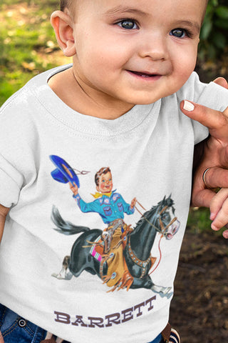 Personalized Cowboy Organic Children's Shirt