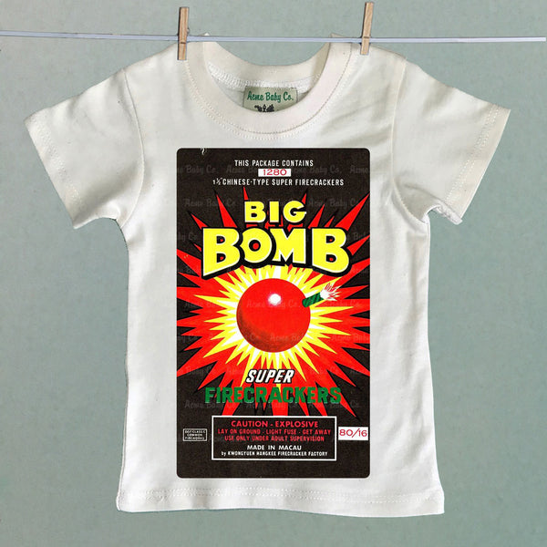 Big Bomb Firecrackers Organic Children's Shirt