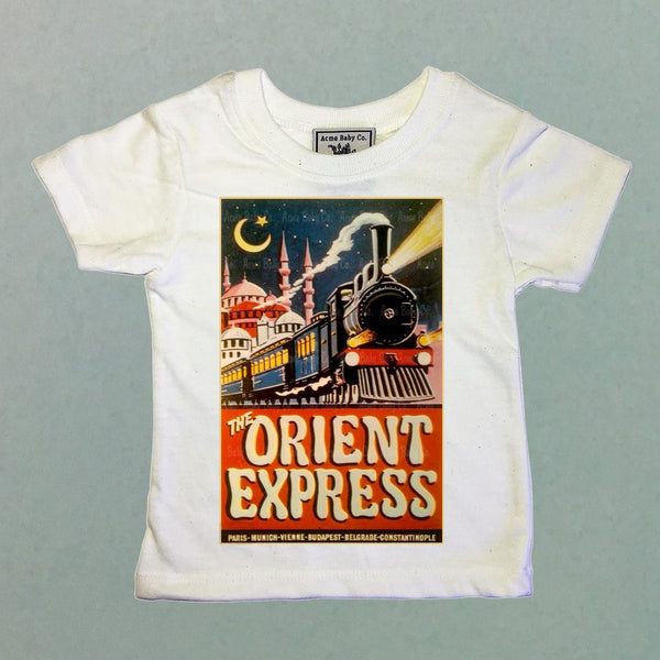 Orient Express Steam Train Organic Children's Shirt