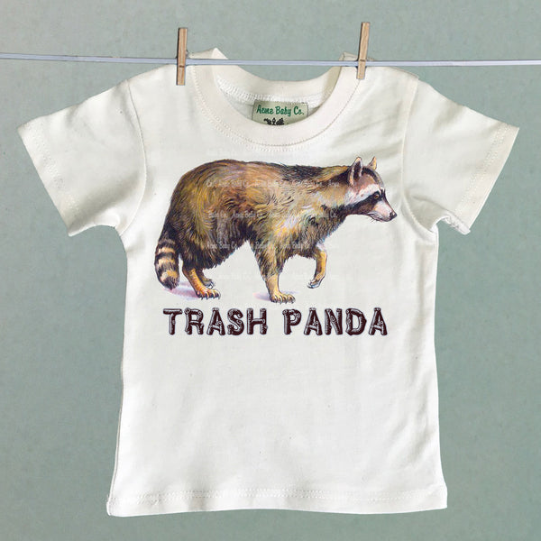 Trash Panda Raccoon Organic Children's Shirt