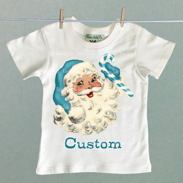 Santa Personalized Organic Children's Shirt