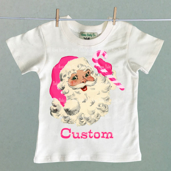 Santa Personalized Organic Children's Shirt