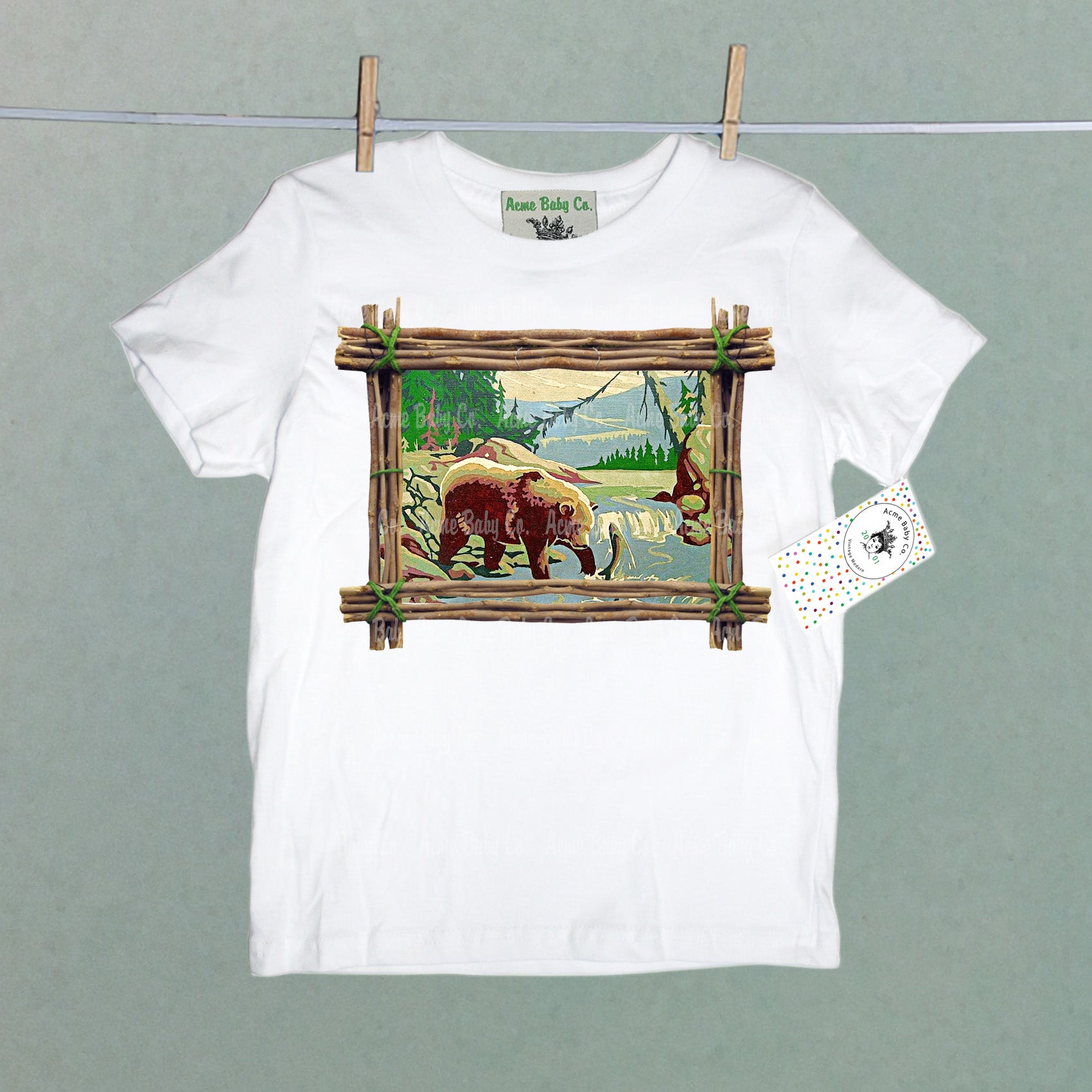 Rustic Bear Organic Children's Shirt