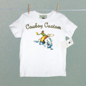 Personalized Bronco Cowboy Organic Children's Shirt