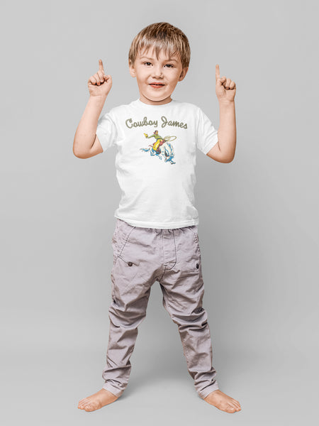 Personalized Bronco Cowboy Organic Children's Shirt