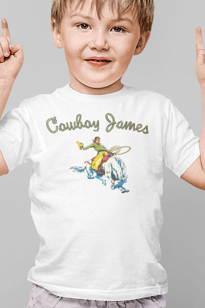 Personalized Bronco Cowboy Organic Children's Shirt