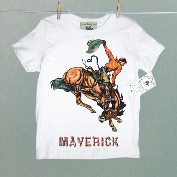 Buckaroo Cowboy Personalized Organic Children's Shirt