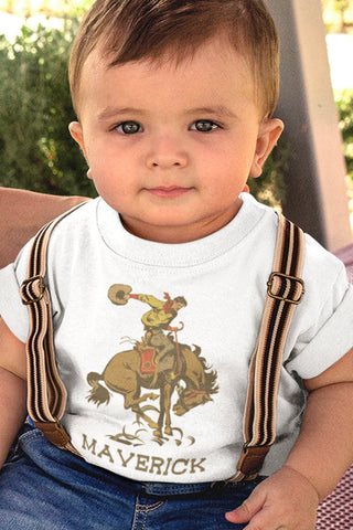Bronco & Cowboy Organic Children's Shirt