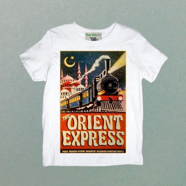 Orient Express Steam Train Organic Children's Shirt