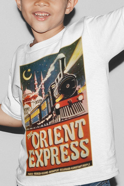 Orient Express Steam Train Organic Children's Shirt