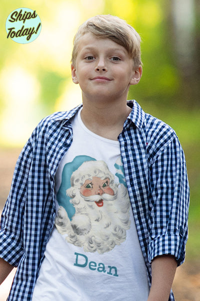 Santa Personalized Organic Children's Shirt