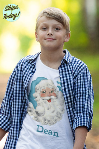 Santa Personalized Organic Children's Shirt