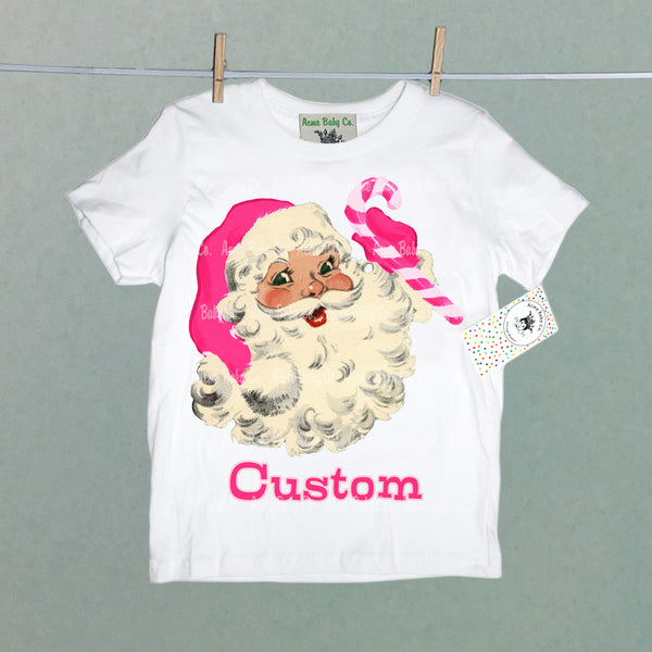 Santa Personalized Organic Children's Shirt