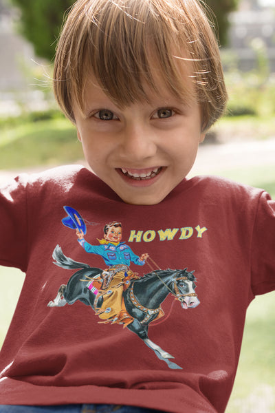 Howdy Cowboy Toddler Short Sleeve Tee