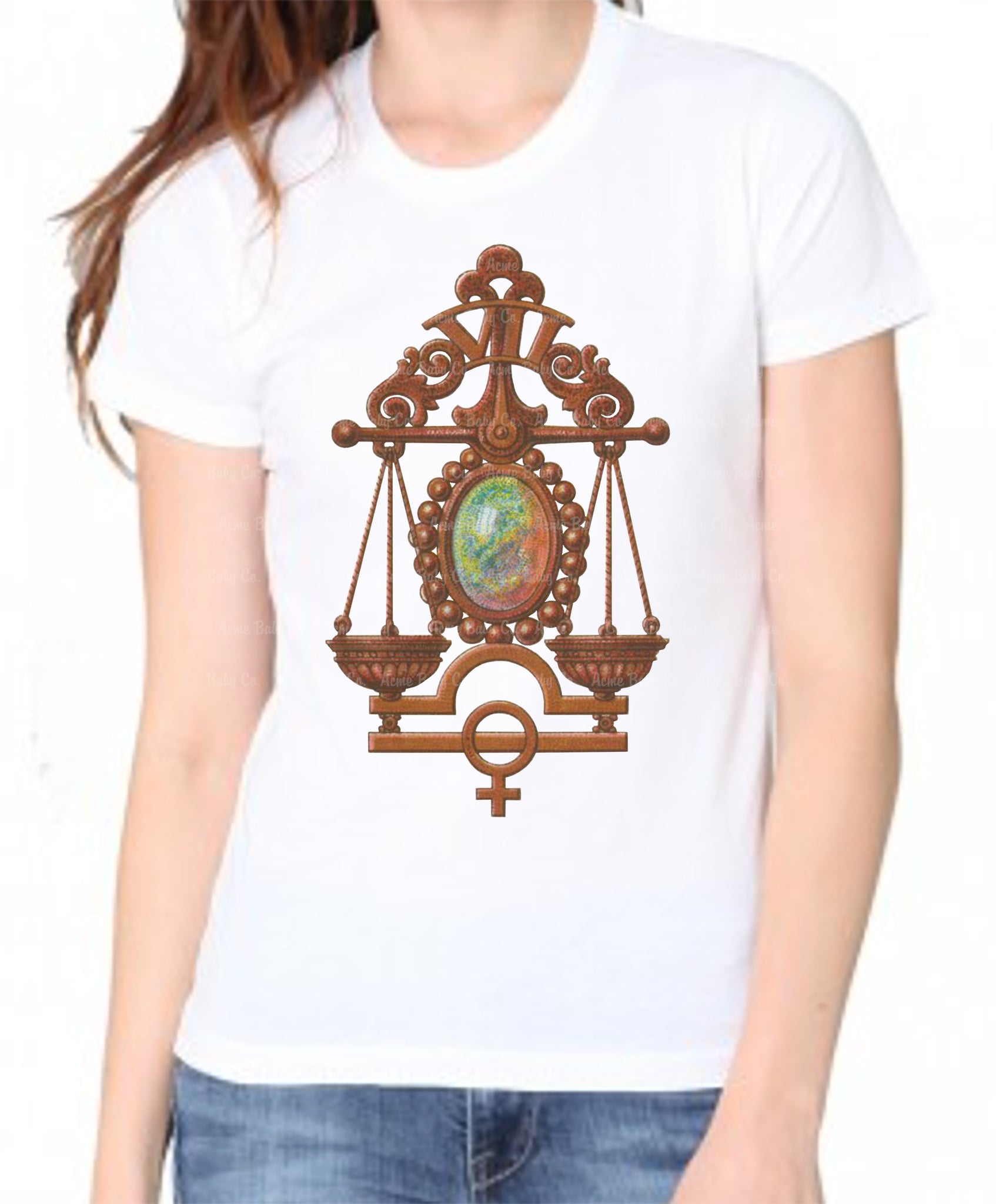 Libra Zodiac Adult Organic Shirt