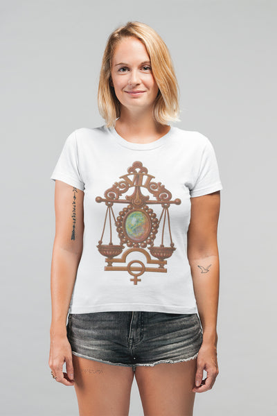 Libra Zodiac Adult Organic Shirt