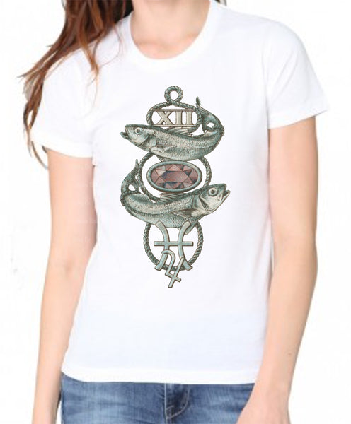 Pisces Zodiac Adult Organic Shirt