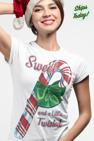 Sweet and a Little Twisted Adult Organic Shirt