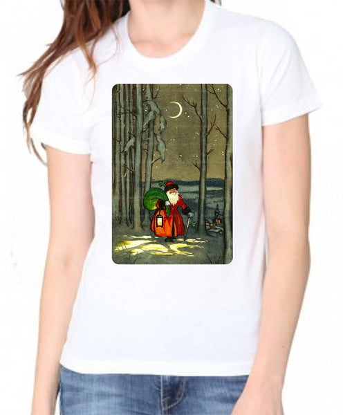 Forest Santa Adult Organic Shirt