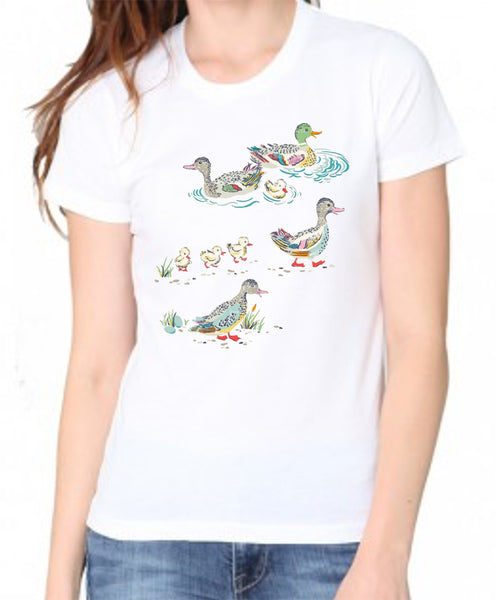 Mallard Pond Ducks Adult Organic Shirt