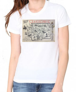 Greetings From Washington Adult Organic Shirt