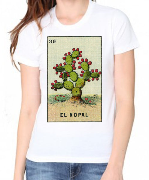 El Nopal Loteria Card Adult Organic Shirt