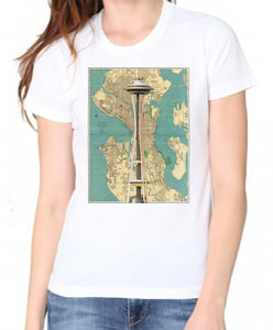 Seattle Space Needle Adult Organic Shirt